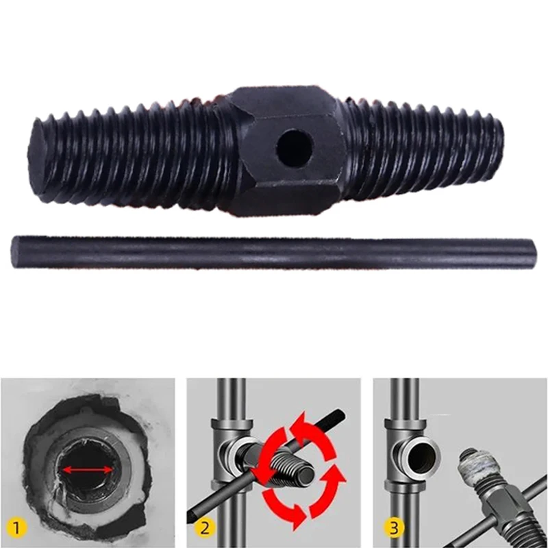 Double Head Wrench Faucet Valve Broken Screw Extractor Set Pipe Remover Tools Damaged Wire Water Pipe Bolt Broken Removal Tool