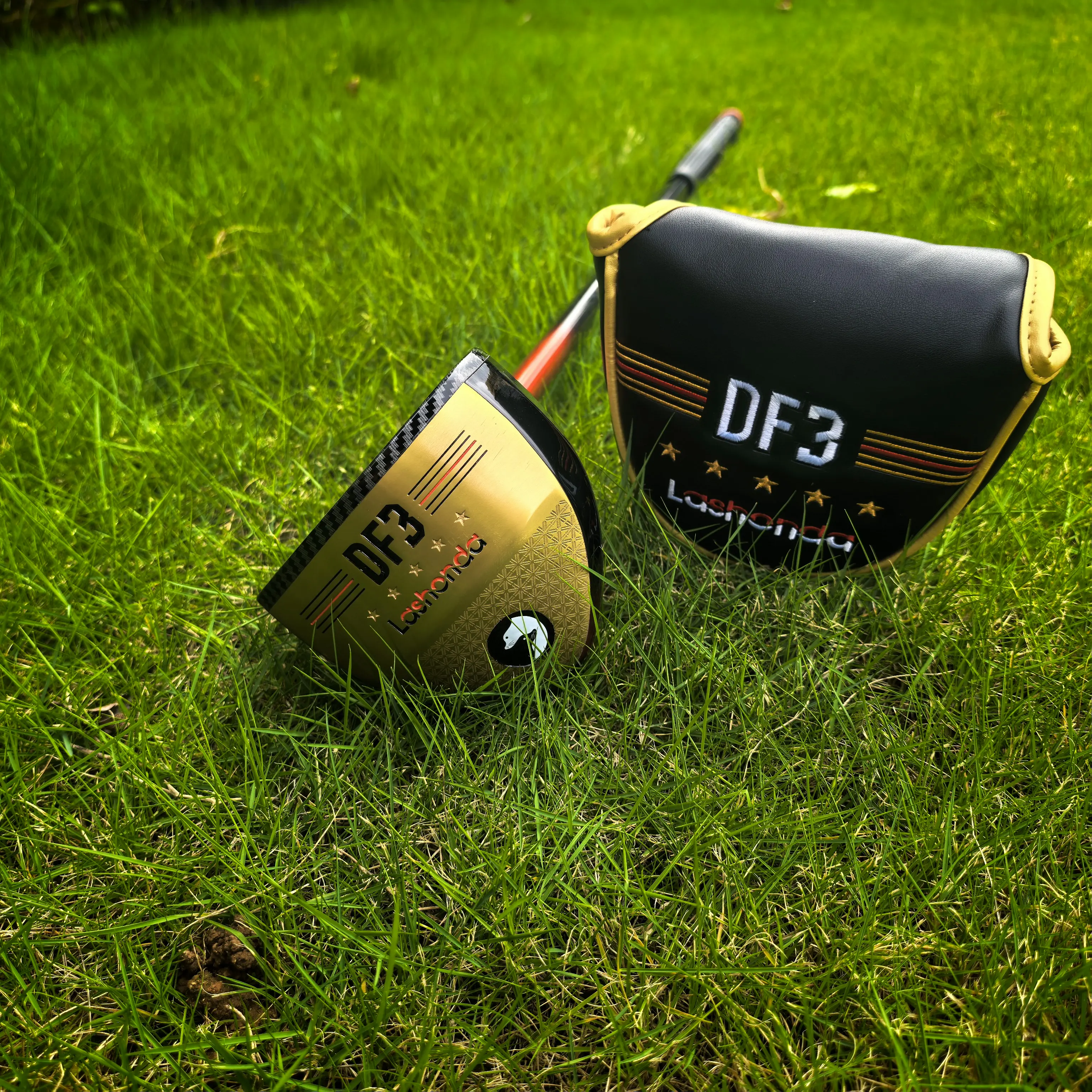 Lashonda DF3 Park Golf Putter, Forged Aluminum Head Low CG Multi‑Purpose Practice Putter for Men Women Putting Chipping Short Ga