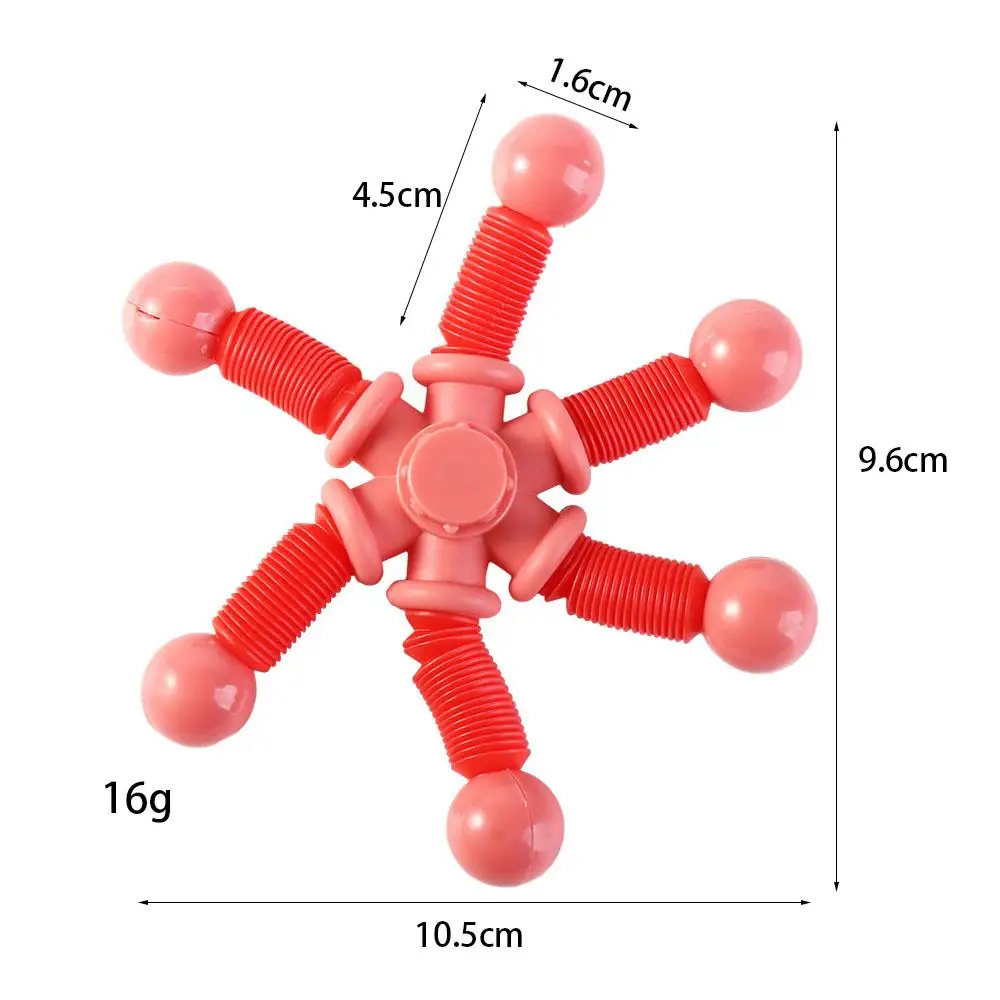 Transformable Fingertip Gyros Toy Parent-Child Fidget Fidget Spinner Toys Interactive Novelty Pop Tubes Toy Children Gifts