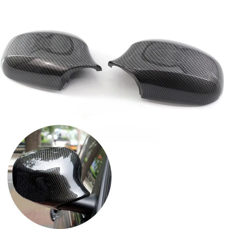 For BMW E90 (2009-2011) Water Transfer Carbon Fiber Rearview Mirror Case & Cover - Direct Replacement