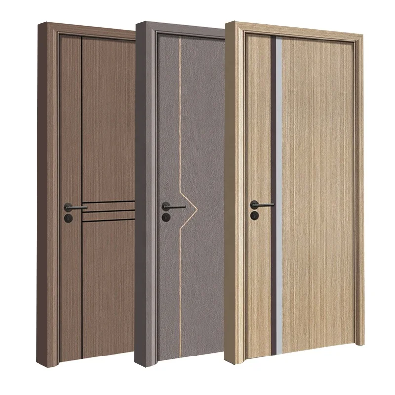 Hot Sale Internal Doors Wpc Doors Waterproof Pvc Solid Wood Interior Door