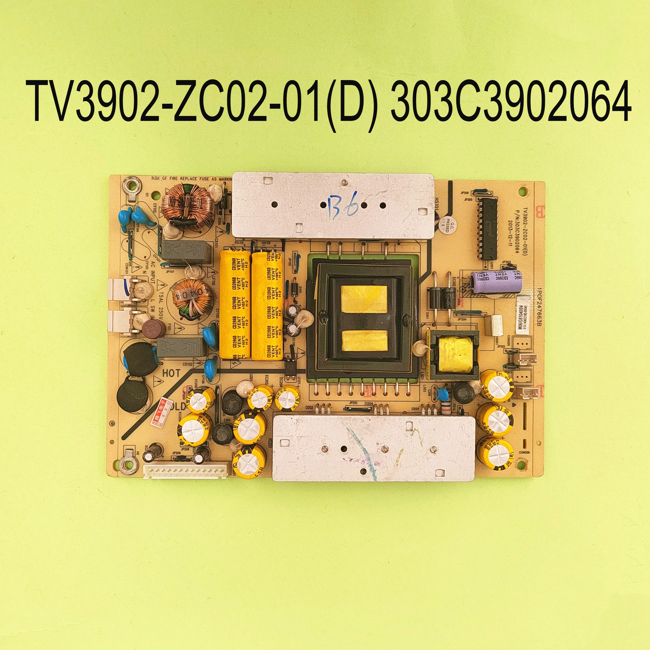 

TV3902-ZC02-01(D) 303C3902064 Power Supply Board Has Been Tested Works Normallyt Suitable For LCD TV 40E3500A 40E3500B 40E3500C