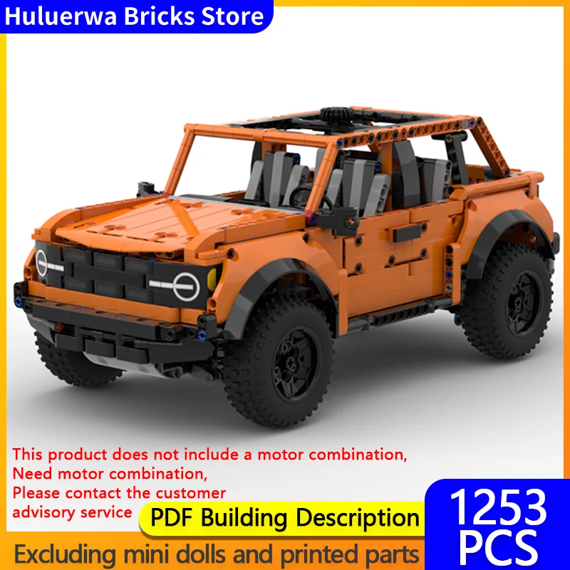 

Speed Racing Car Model MOC Building Bricks Bronco Off-Road Vehicle Modular Technology Gifts Holiday Assemble Children Toys Suit