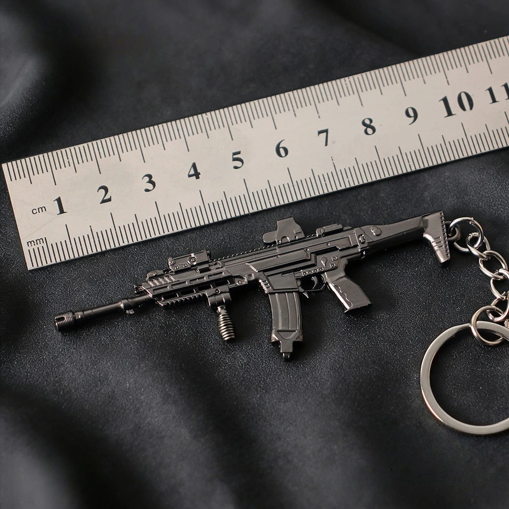 9 cm/3.54in Battlefield 6 Game Perifere M433 Assault Rifle wapens Model Mini Gun Sleutelhanger Hanger Ornamenten Jongens speelgoed Geschenken