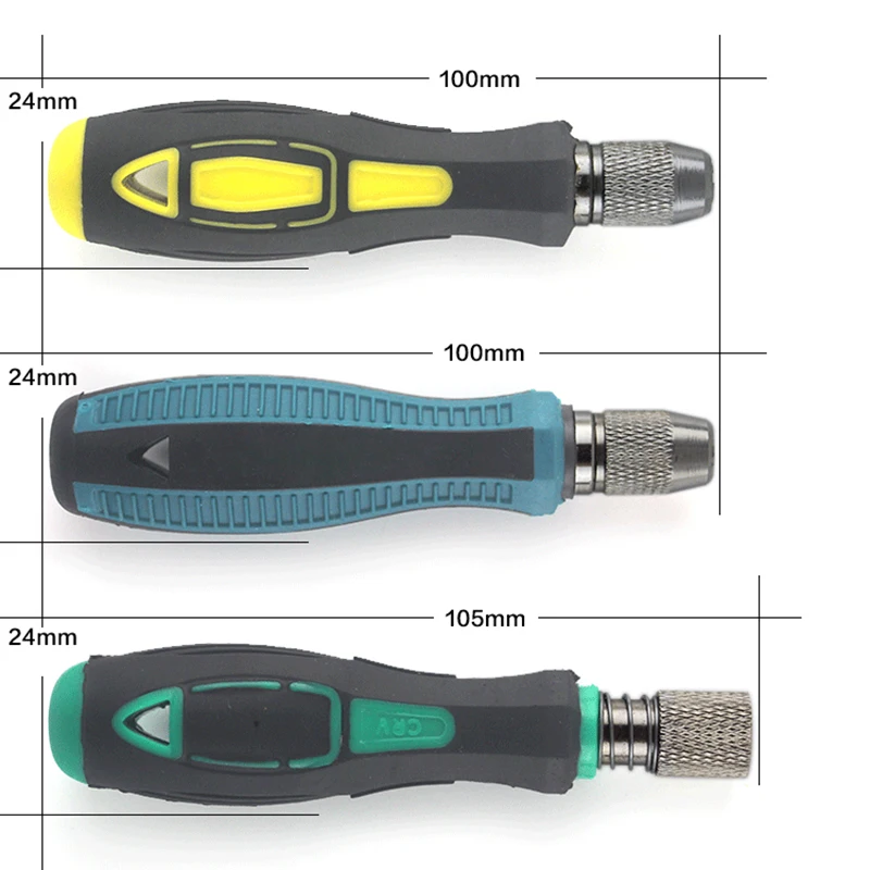 801 802 Screwdriver Bit Handle PP+PVC For 6MM 5MM 1/4\