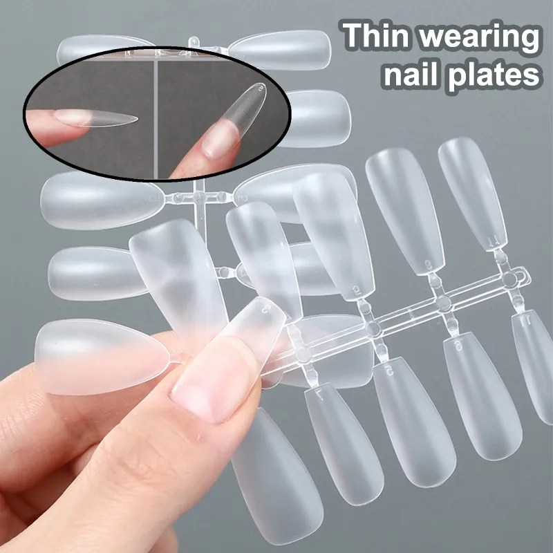 100PCS/Box False Nails Press On nails Artificial Clear Fake Nail Tips For Extension Manicure DIY Decoration Tools
