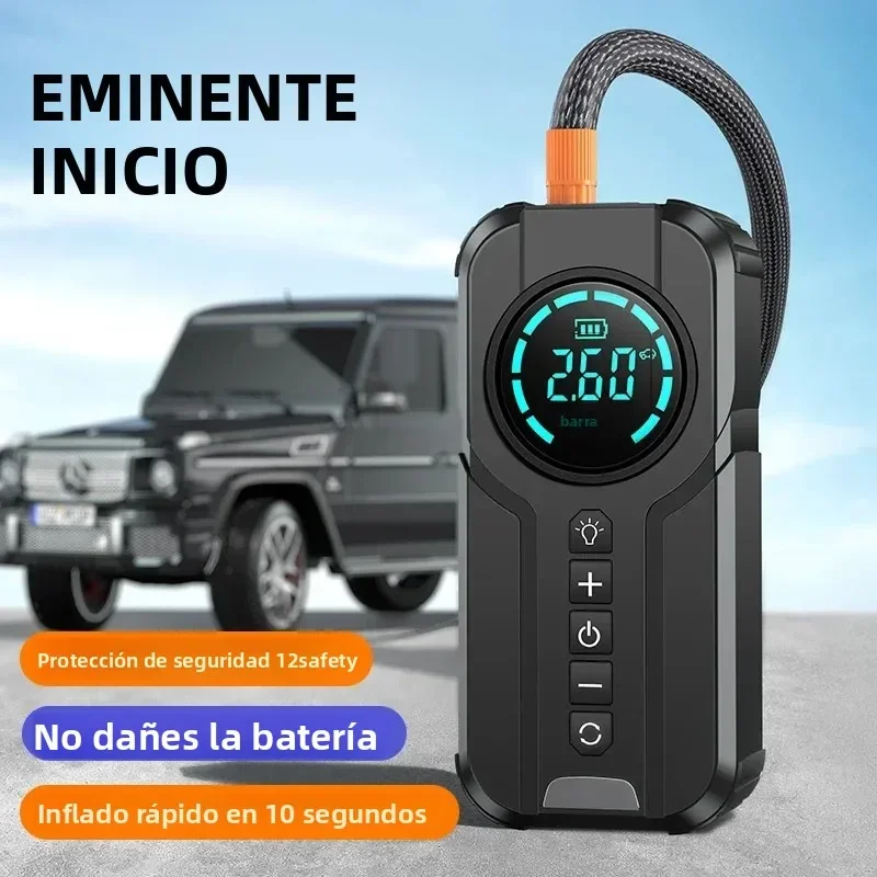 All In One Portable Charger Power Bank  Professional Car Battery Starter - Emergency Car Jump Starter With 150PSI Inflation Pump
