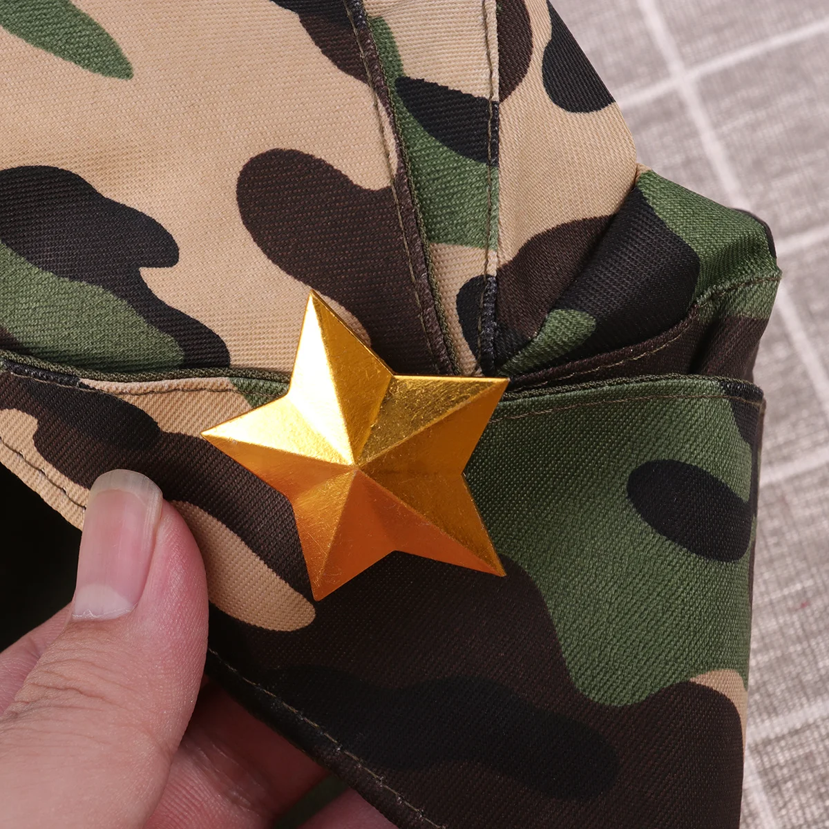 1 قطعة قبعة قارب التمويه النمط العسكري الذروة قبعة خفيفة الوزن Tricorne للحزب بحار الرقص الأحداث في الهواء الطلق قبعة القبعات