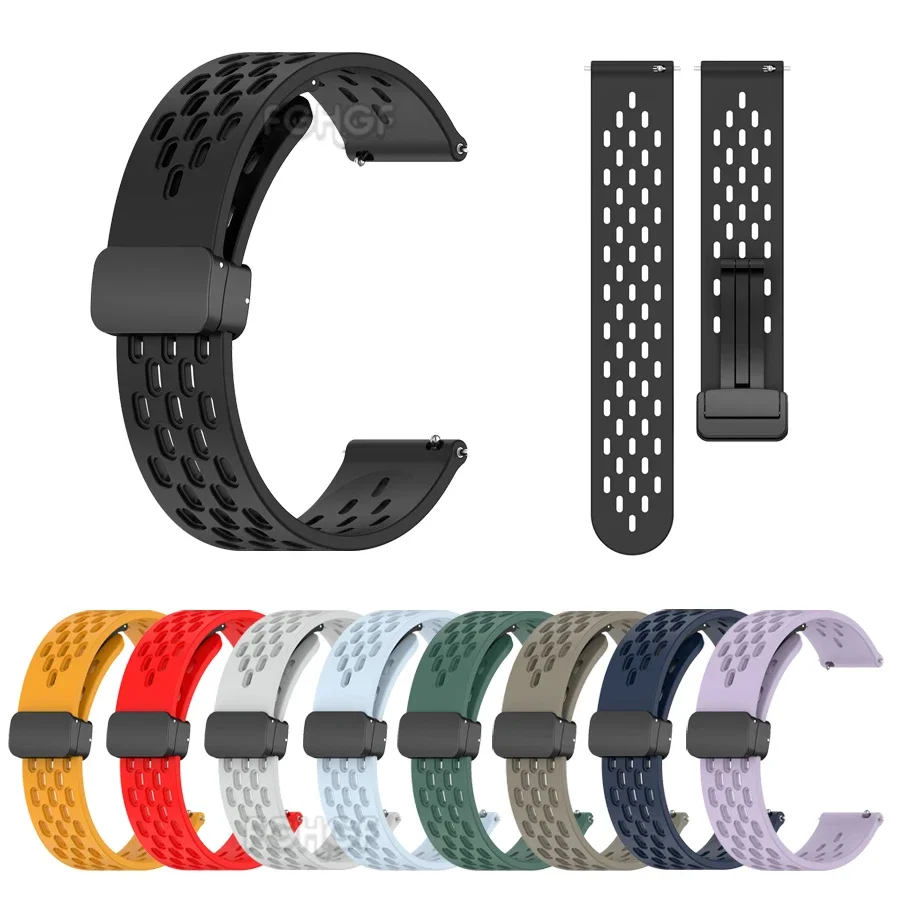 Silicone Sport Band For POLAR GRIT X/X PRO/POLAR Vantage M/ M2 Polar ignite/ignite 2/Unite/Pacer Bracelet Magnetic Buckle Correa