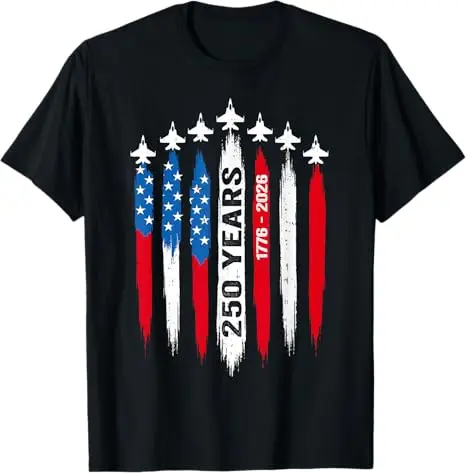 Abraham Lincoln 250. Jahrestag USA 250 Jahre 4. Juli T-Shirt George Washington Gitarre spielend US-Flagge Patriotisches Grafik-T-Shirt – Detail 6