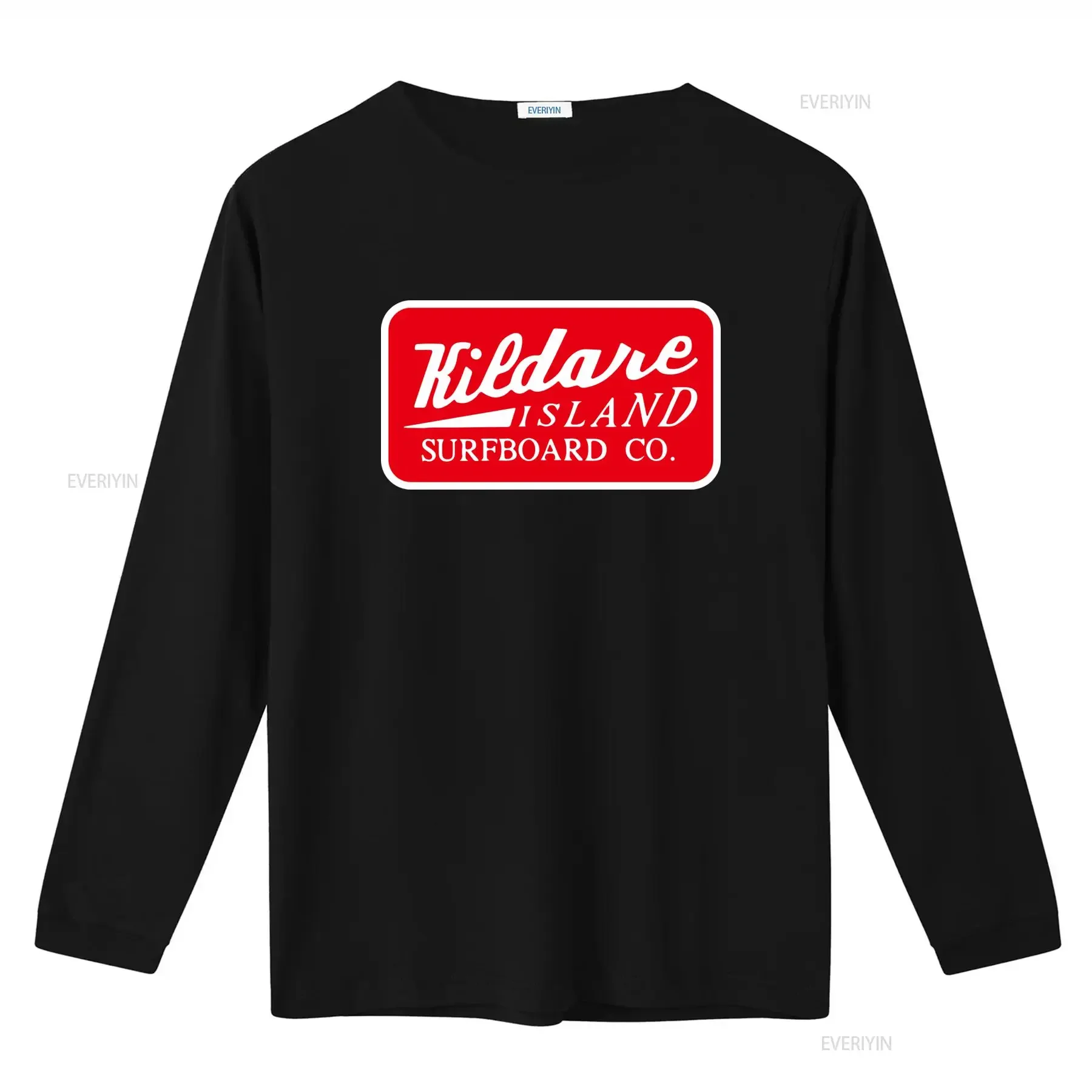 Kildare Island Surfboard Co Retro Red T Shirt GT039 Vintage Style Surfing Design for Beach Lovers vintage Washed Breathable