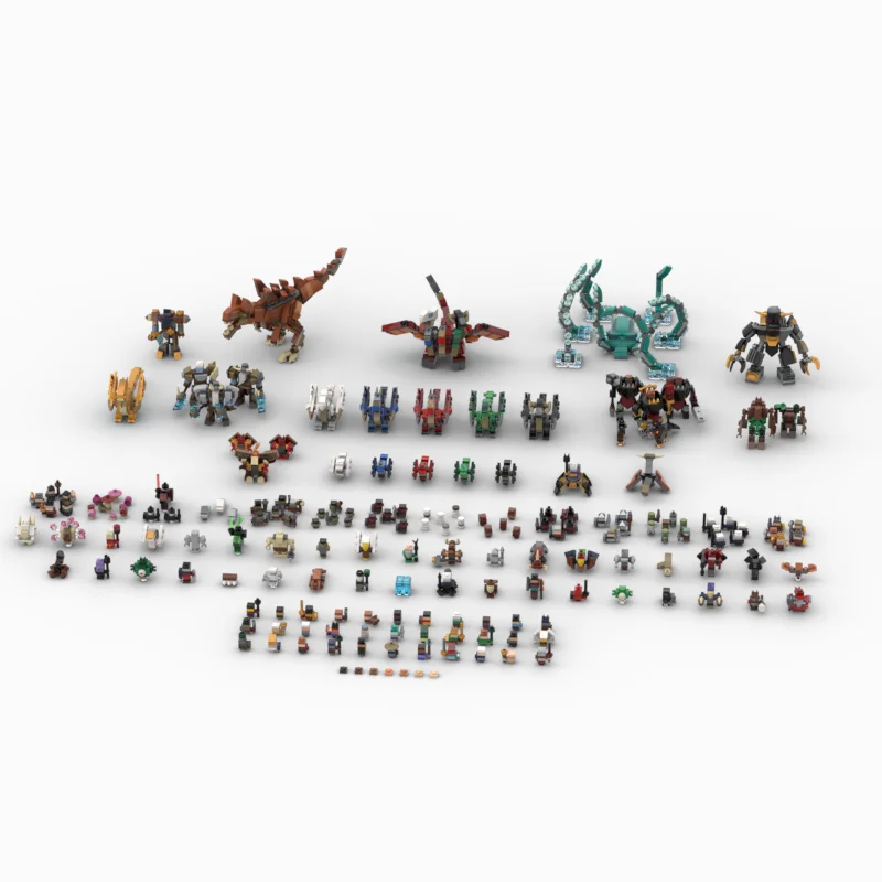 MOC Bausteine Spielzeug Miniatur Modell Figuren kreative Montage Spielzeug Set als Weihnachtsgeschenk geeignet für alle Enthusiasten, für