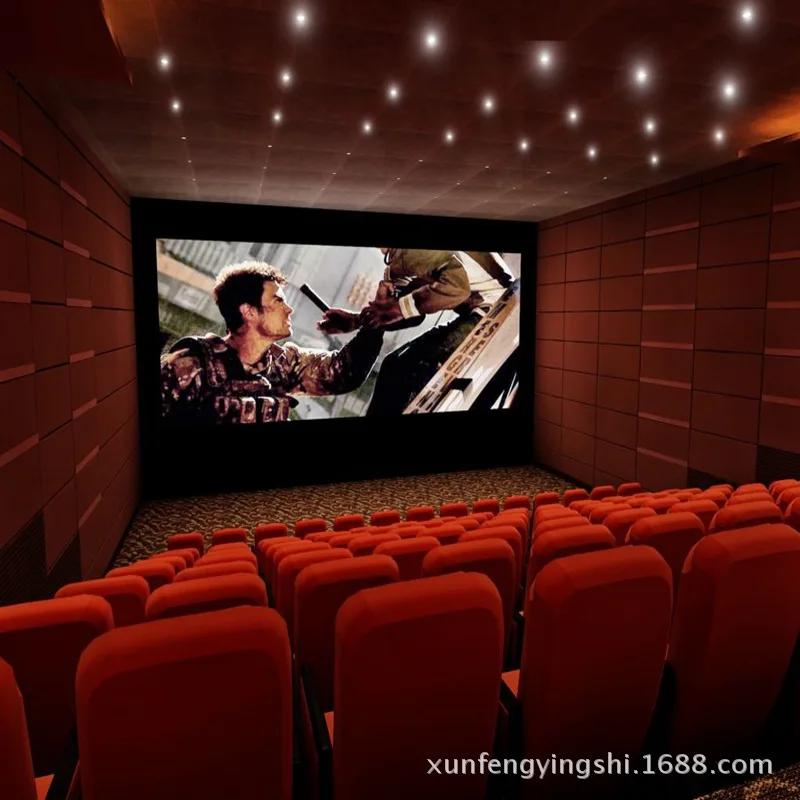 Picture 4: 0.5mm Acoustic Sound Transparent  3D Screen with 3D Silver Weaving Perforated Fabric Acoustical Sound Projector Screen