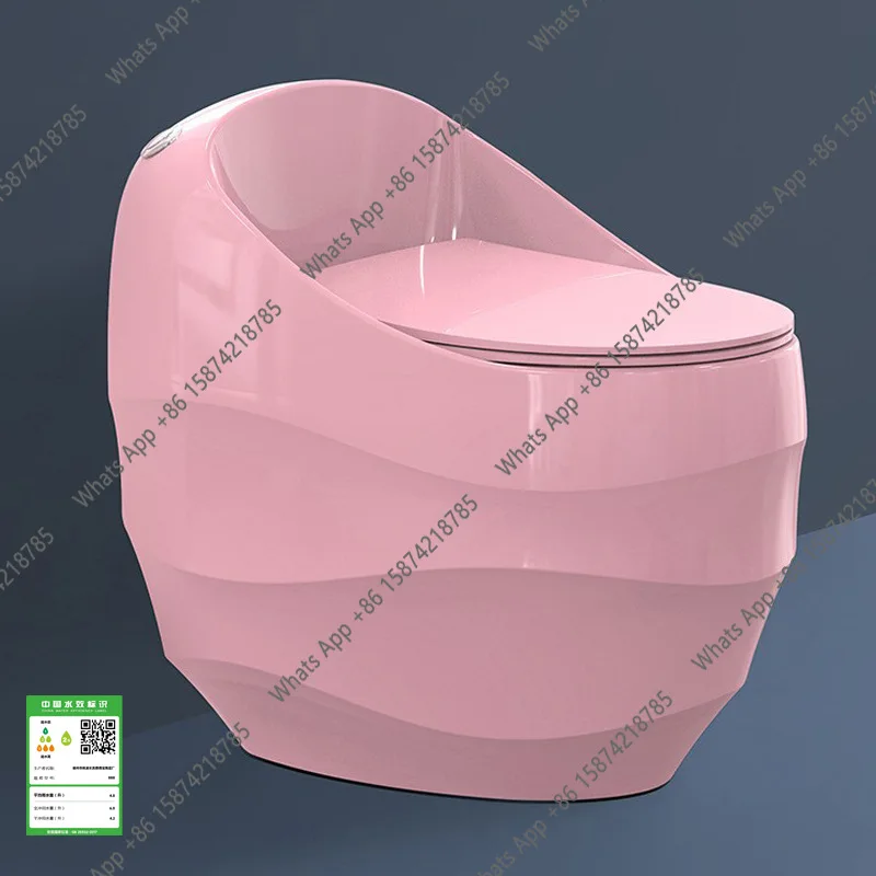 

Wave and ripple two-color toilet creative personalization ceramic toilet floor siphon color toilet