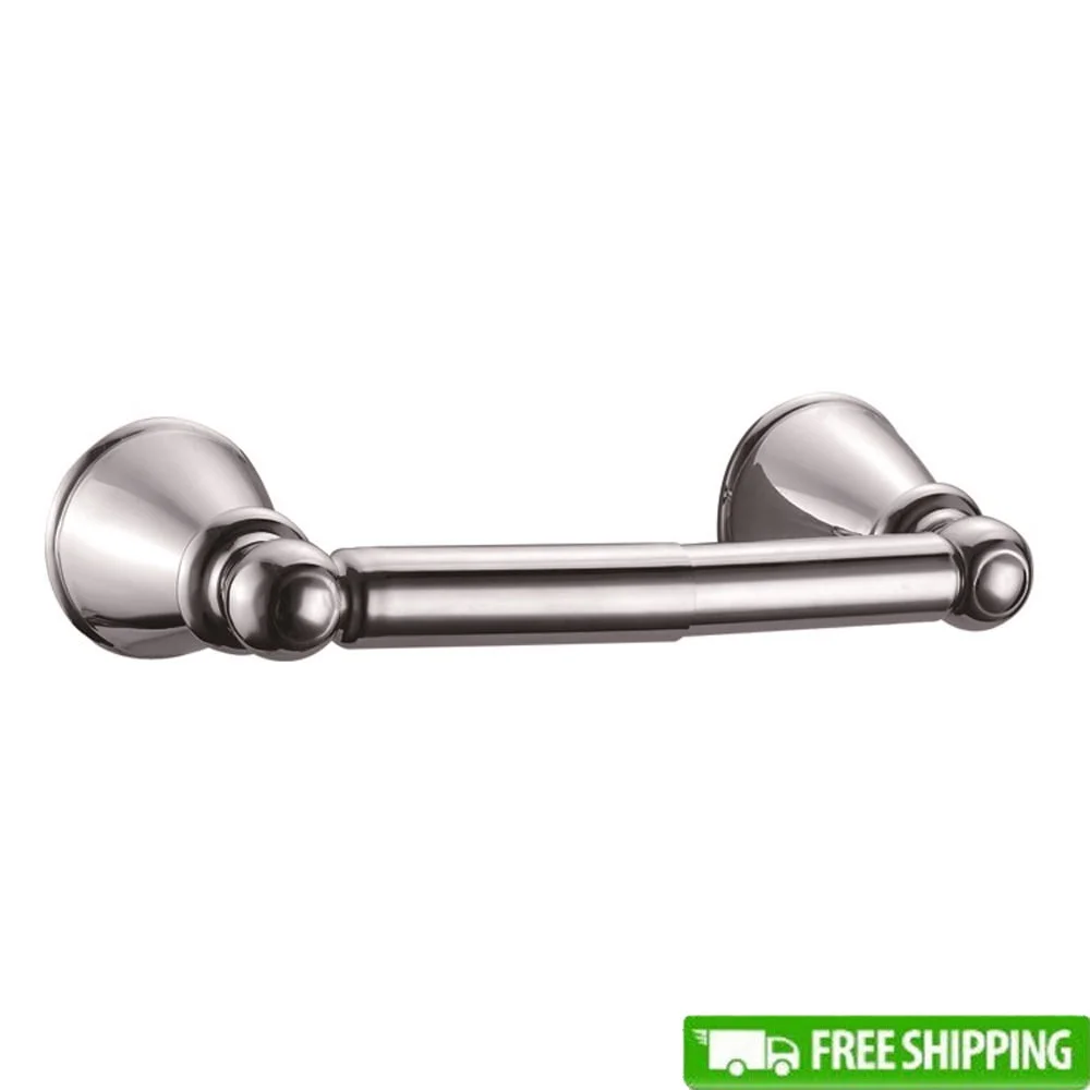 

Переходный держатель для туалетной бумаги, полированный хром, прочная цинковая конструкция, простая установка, аксессуар для ванной комнаты, элегантный дизайн