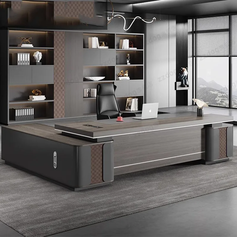 

Luxury Workstation Office Desks Modern Drawers Meeting Room Conference Long Work Desk Storage Scrivanie Per Ufficio Furniture