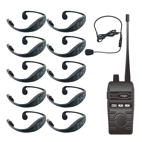 

H800 Swimtalk BT Transmitter 12 Channel 10 H906C Headsets Swimming Pool Training Synchronized Swimming