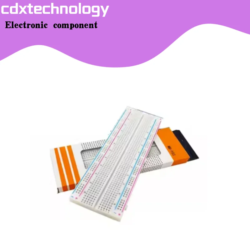 MB-102 Rode En Blauwe Draad Breadboard 830 Gat Breadboard Experimentele Verbindingsplaat 165 × 55 × 10Mm
