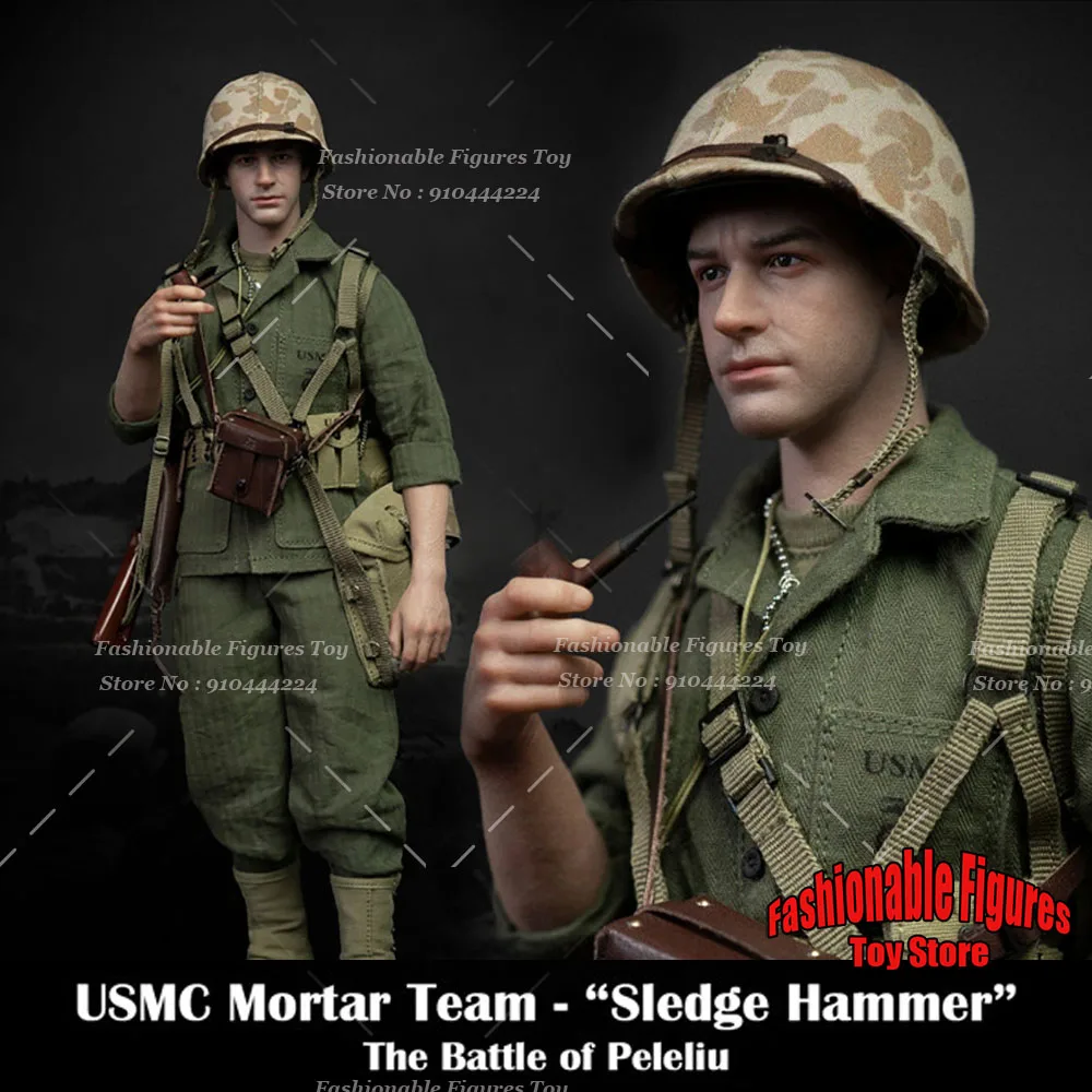 

Facepoolfigure FP013 1/6 Men Soldier World War II USMC Mortar Team Sledge Hammer The Batle Of Peleliu 12Inch Action Figure Model