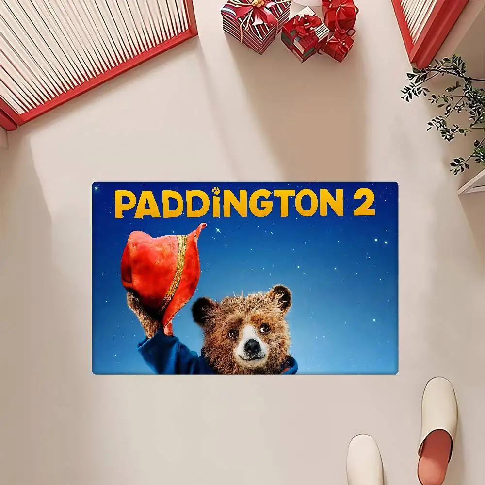 فيلم P-Paddington Bear مدخل باب حصيرة الشمال نمط المنزل ممسحة الحمام المرحاض الحصير غرفة نوم فندق ديكور حصيرة