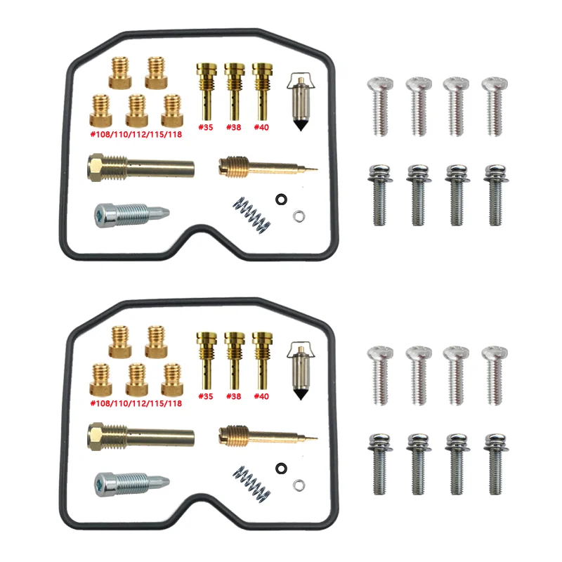 Kawasaki KLE 500 KLE500 1991-2003 Carburetor Repair Kit with Plunger Diaphragm Float Rebuild Parts