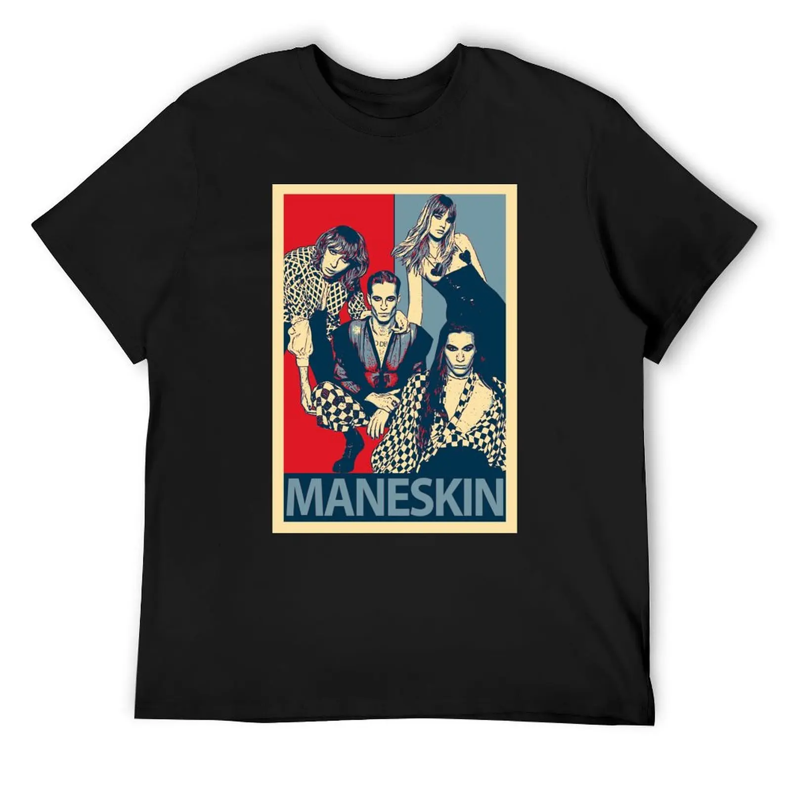 

Maneskin T-Shirt Luxury man plain plus size clothes mens white t shirts