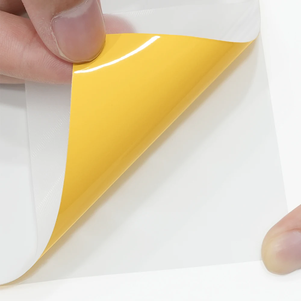 PET Signalgelbe glänzende Auto-Vinylfolie, blasenfrei, selbstklebende PVC-Farbwechselfolie, Zubehör zur Fahrzeugkarosseriedekoration – Detail 11