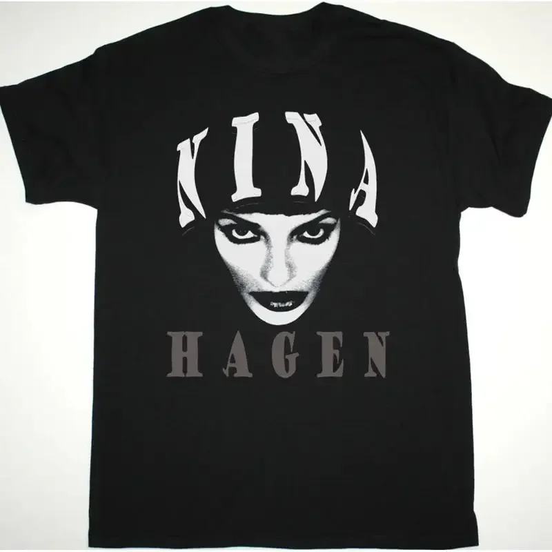 Nina Hagen Band Grayscale Portrait T-Shirt