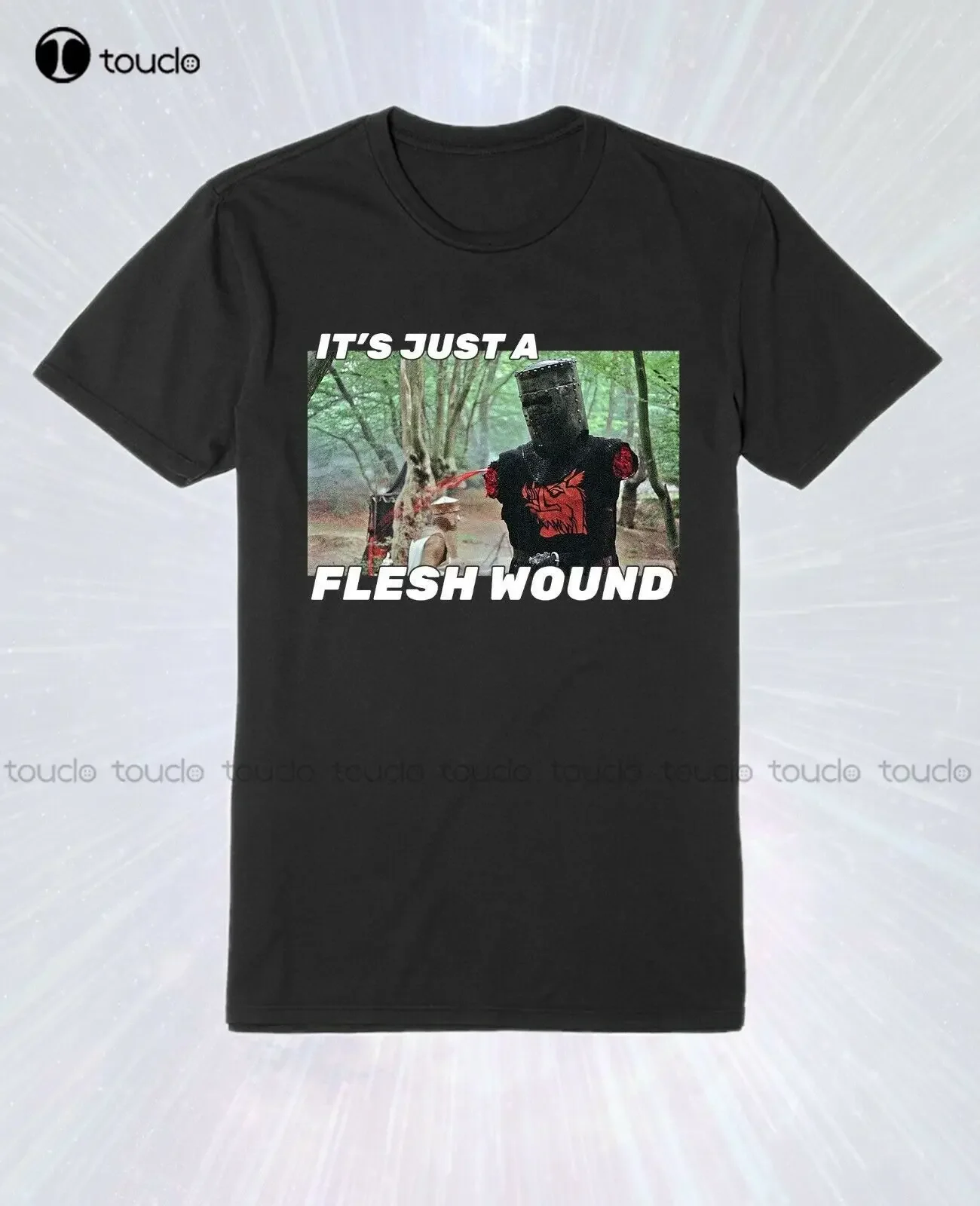 تي شيرت Monty Python "Just A Flesh Wound" - للكبار - الشباب - طفل صغير مضحك إقتباس تي شيرت للرجال جرافيك موضة التي شيرت الصيف #1