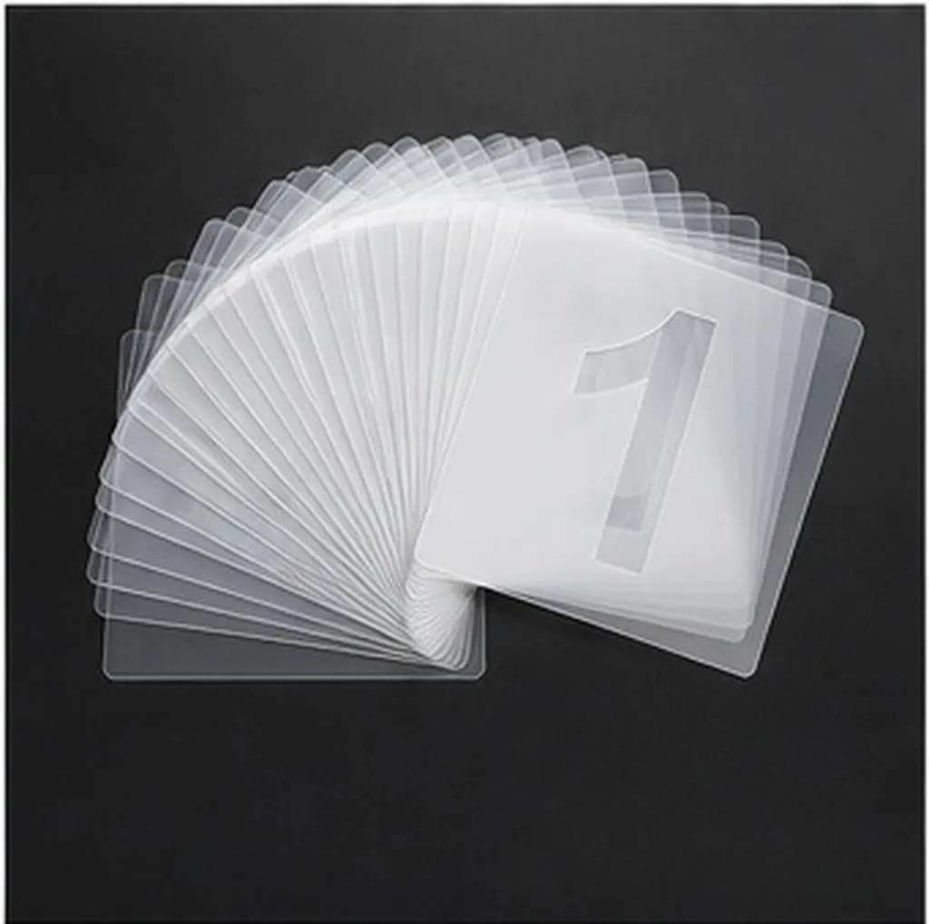 72Pcs Precise English Letter Number Stencils Reusable Plastic Stencil Set for Spray Painting DIY Signs Art Projects Scrapbooking