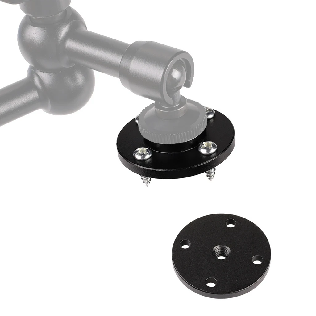 جدار جبل 1/4 3/8 حفرة ثابتة قاعدة ماجيك الذراع توضيح الاحتكاك محول ل كاميرا ويب العارض رصد LED ضوء فلاش قوس