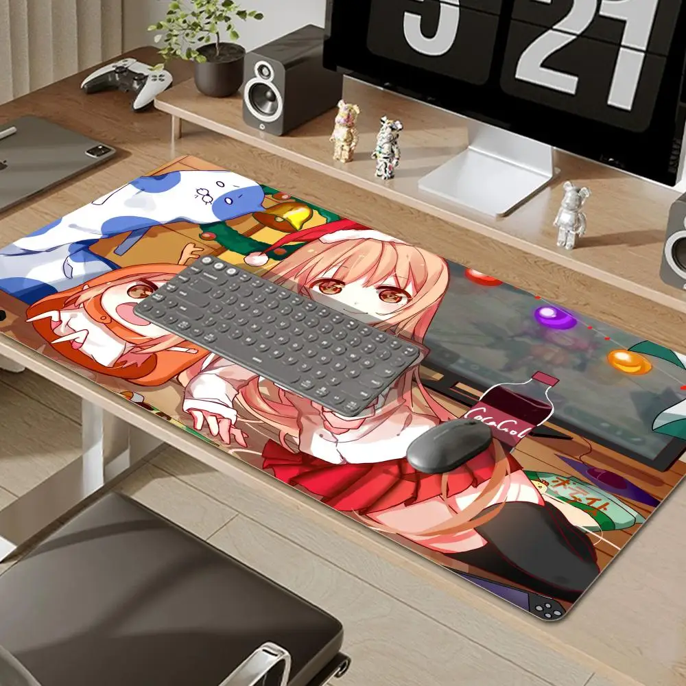 Alfombrilla de ratón de Anime Girl H Himouto umaru-chan, accesorios para juegos, alfombrilla de teclado XXL, alfombrilla acolchada de puntada