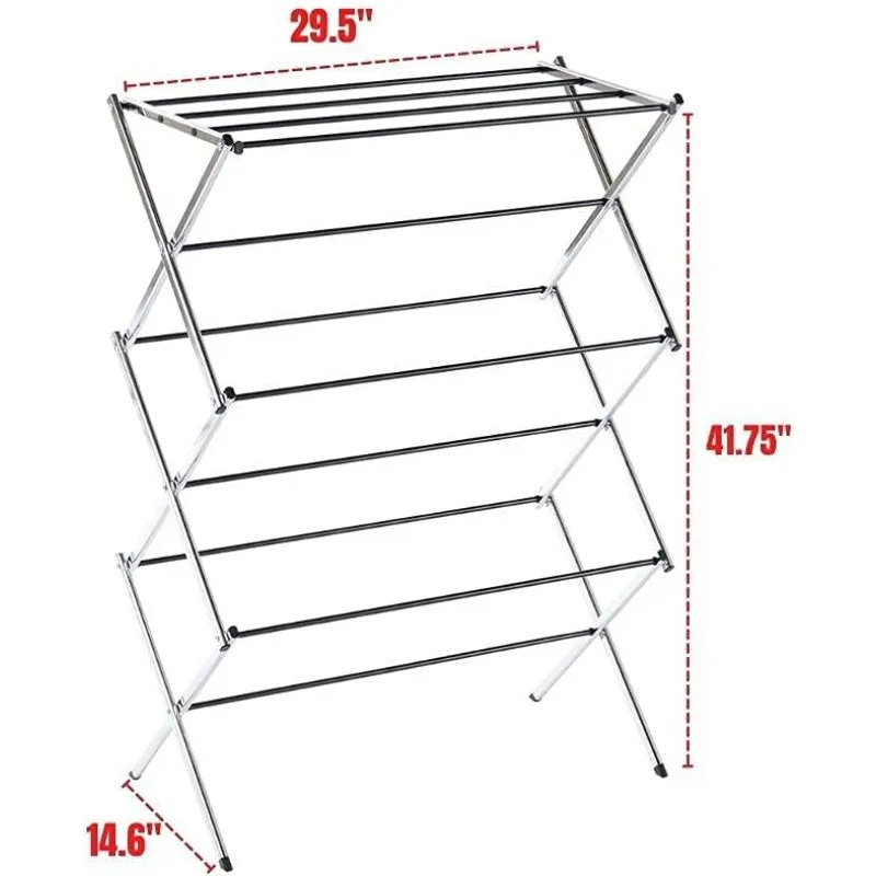 Portable Collapsible Clothing dryer Rack, Foldable Drying Rack for Clothes, Lingerie, Towels, Linens