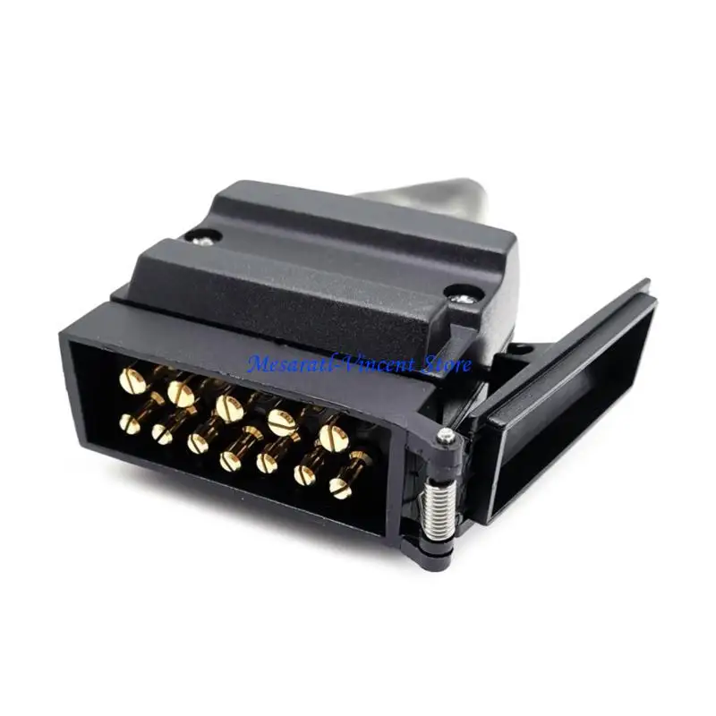 A70F Austrilia Standard 12 PIN Flat Plat Socket Plug Trailer Adapter 12V #4