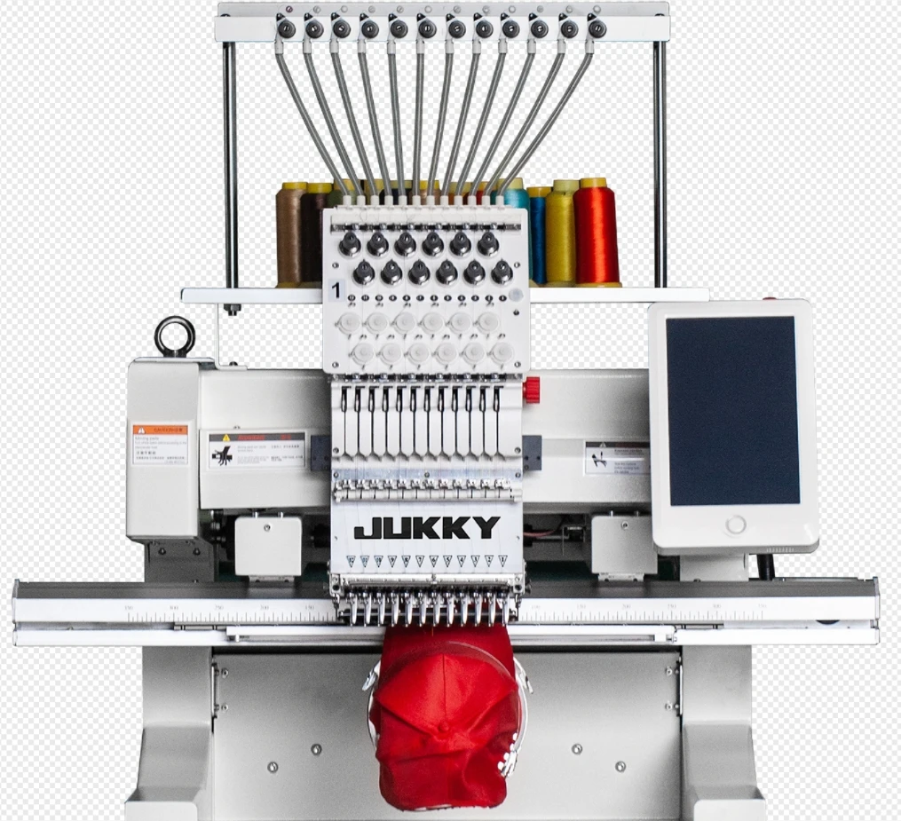 JK1201 Computerized Automatic Embroidery Sewing Machine Customized Double Head Cap Garments Pillow 12needles Good Price