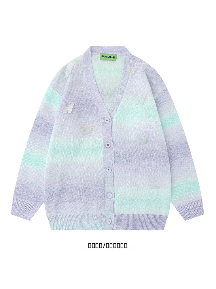 

Fairy Mirror Long Sve Cardigan Sweater Men's Ethnic Clothing Spring Summer Autumn Faion Casual