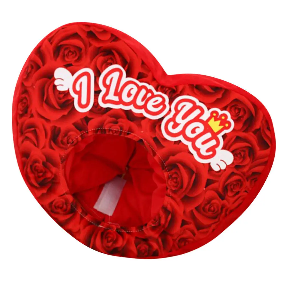 Gorro de Corazón de Rosa, Sombrero de Disfraz Suave, Accesorio para Fotos del Día de San Valentín, Novedoso para Fiestas, Cosplay, Festivales, Juego de Roles