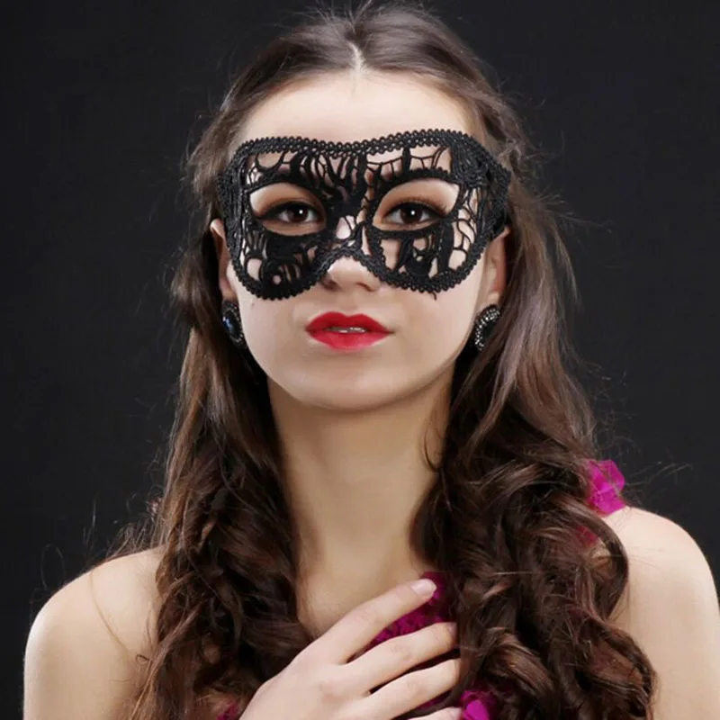 Masque pour les yeux romantique en dentelle française pour femme, demi-visage, maquillage d'halloween, masque de danse, accessoire de tir noir pour adulte, 2025