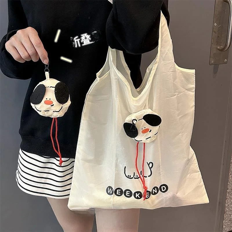 

Симпатичная сумка-переноска для собак, большая вместительная портативная сумка для овощей, экологичная сумка для покупок, сумка для ручной клади