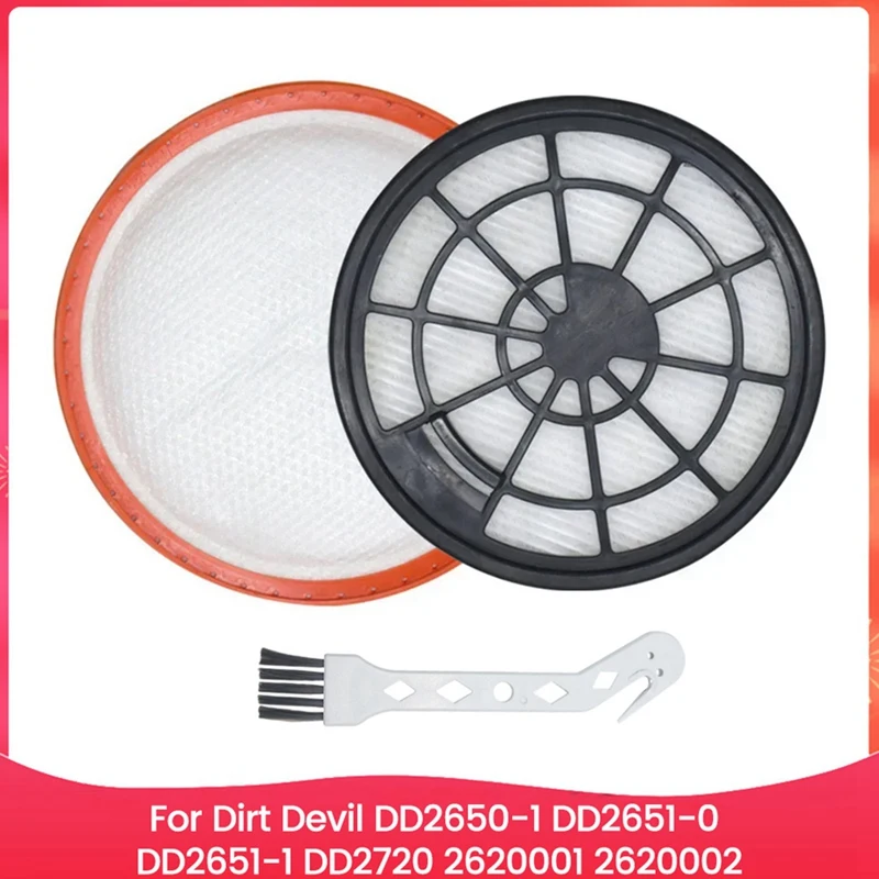 

Набор фильтров AC17 для Dirt Devil DD2650-1,DD2651-0,DD2651-1,DD2720 2620001 , 2620002 Инструмент для очистки робота-пылесоса