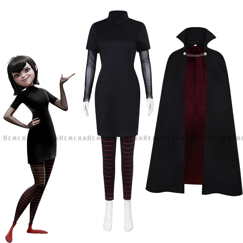 Anime Film Mavis Dracula Cosplay Kostüm Transformania Anzug Uniform Strumpf Halloween Karneval Anzug Für Frauen Vampire Zahnersatz