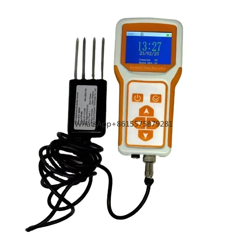 

7 in 1 Soil Data Logger Display Agriculture Monitoring Soil Moisture Temperature EC NPK PH Moisture Sensor Soil Tester