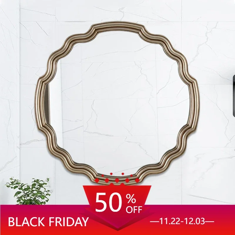 Bathroom Makeup Decorative Mirrors Infinity Round Small Luxury Mirrors Heart Vintage Huis Decoratie Bathroom Furniture CM50ZS