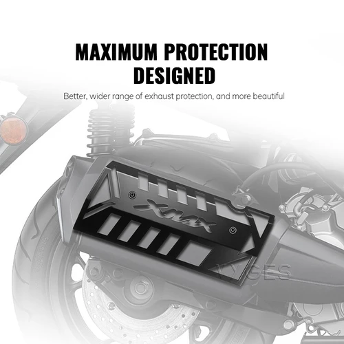 Imagen 2 del producto Accesorios de motocicleta para YAMAHA XMAX 300 X-MAX 300 250 2017-2024 Protector de escape tapa a prueba de quemaduras cubierta de escape