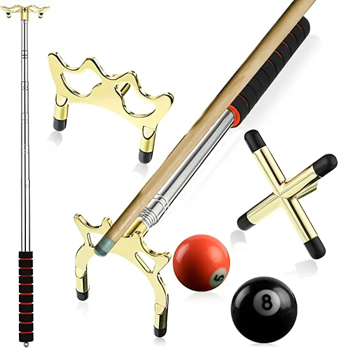 

Cue Stick Bridge Retractable Practice Billiards Bracket Long Support Rack Tool Indoor Accessory Accessories Rod Holders