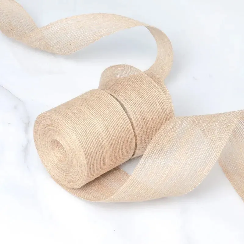 10M/Roll Natural Vintage Jute Rope Gift Wrap Ribbon Bow Crafts Jute Rope Burlap Party Wedding Decoration Supplies