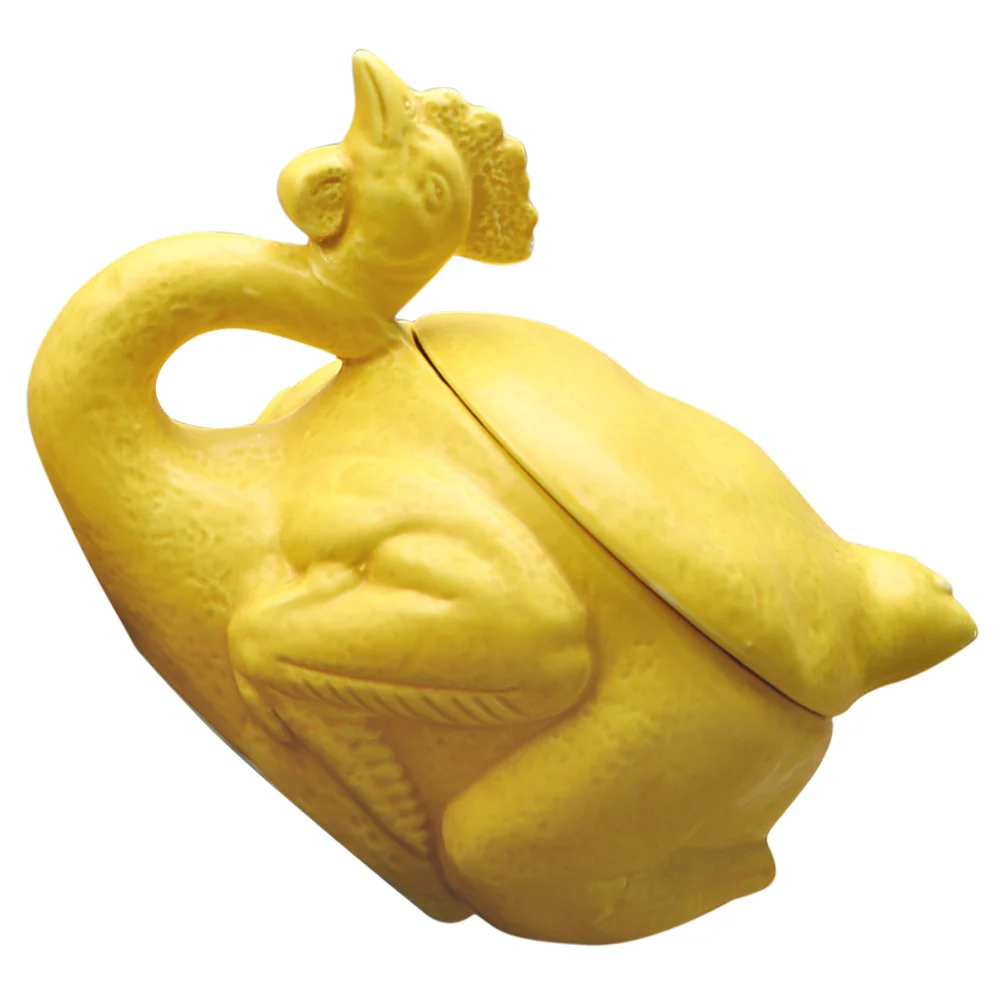 

Funny Chicken Shaped Coffee Mug Ceramic Cup with Lid for Home Office Cafe Restaurant Drinkware Gift for Family Friends