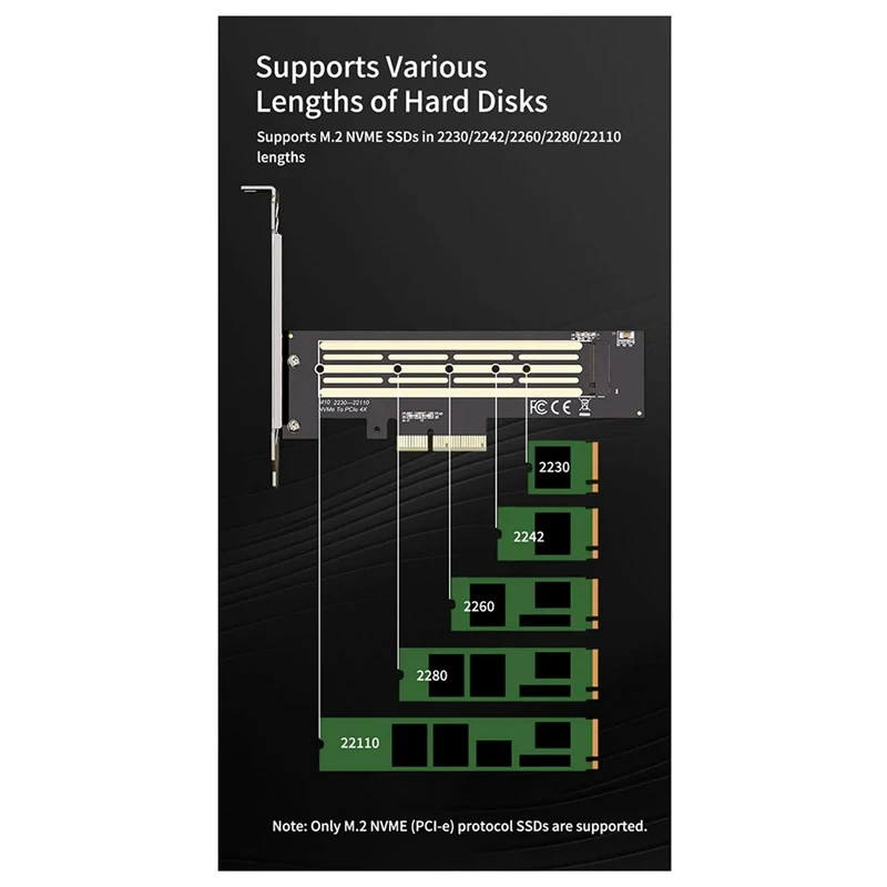 محول NVME M.2 NVME SSD إلى Pcie 4.0 X4 X8 X16 بطاقة توسيع M.2 NVME إلى بطاقة محول PCI-E X4