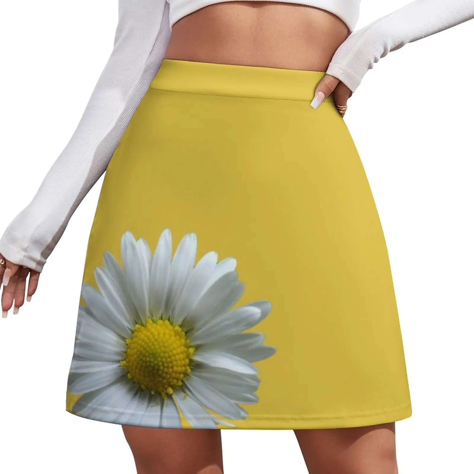 

Realist daisy pattern Mini Skirt Women's summer skirt skirt set