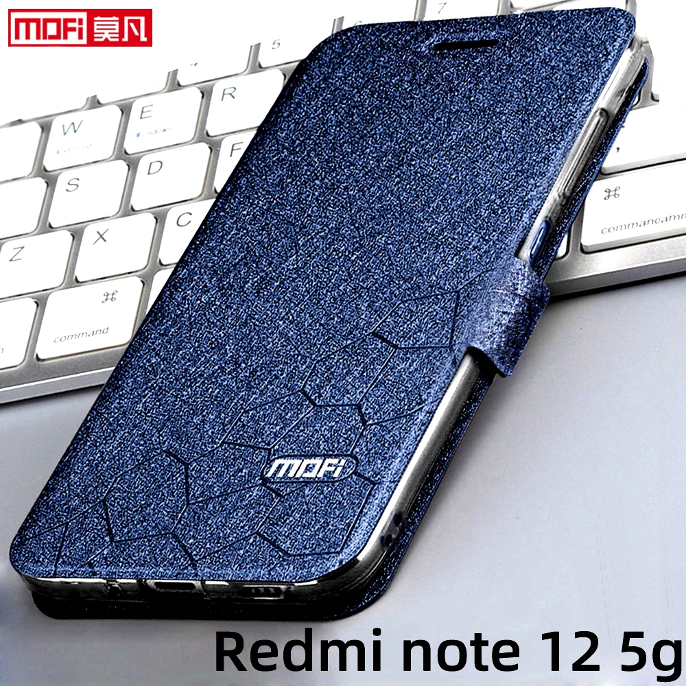 flip case for redmi note 12 case xiaomi redmi note 12 cover luxury stand leather back book card case tpu silicon funda protect
